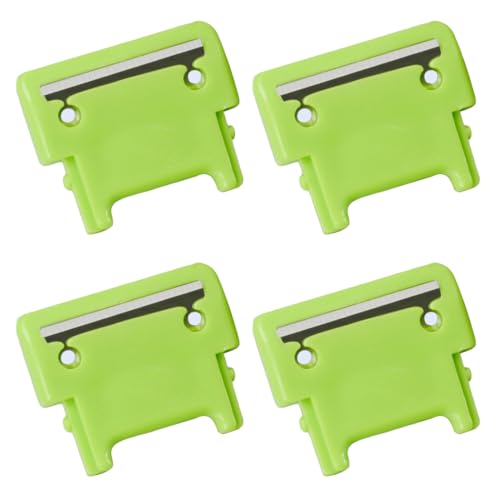 TorSor 4 Pack Apple Peeler Blades Replacement Spare Parts Spring Loaded Arm Peeling Blade for Apple Peelers Corer Pear Photato Slicer Repair Green Color