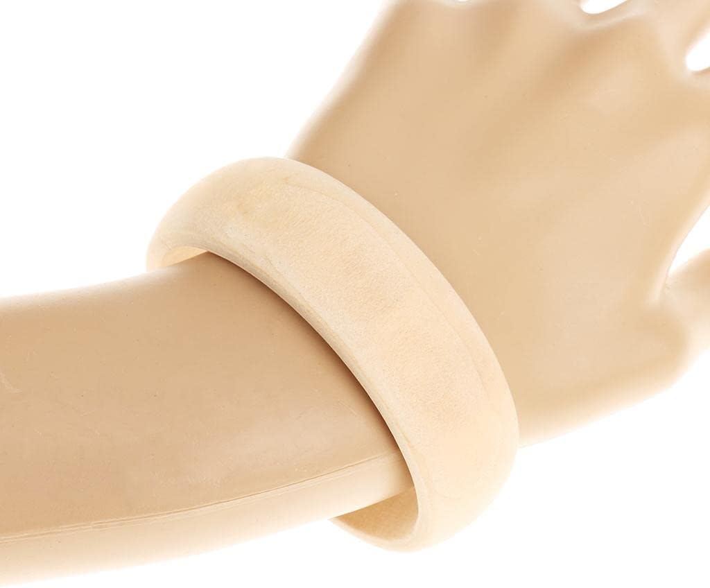 CALANDIS™ Unfinished Wood Bangles Bracelet for Carving Painting Jewelry Making 22mm | Wooden Pieces | Crafting Pieces