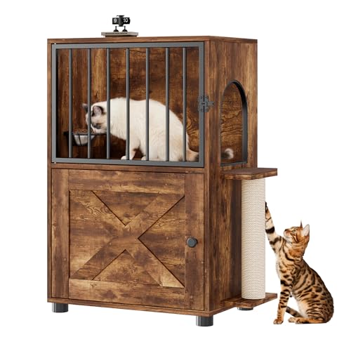 VKTO Cat Feeding Station, Dog Proof Cat Feeding Station...