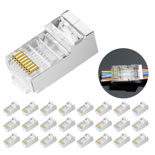 Connettori RJ45 CAT6 25pcs