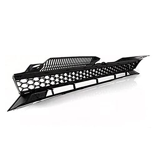 Parrilla delantera para Golf 6 GTI (2009-2012) tipo riñón negro para parachoques 4