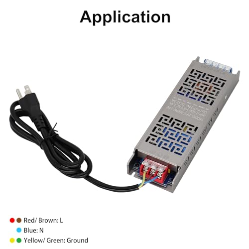 Image of LED Transformer Plug Cord, N /L Wire Coded Electric US Plug, 3.93FT Cord Connector, DIY LED Power Supply