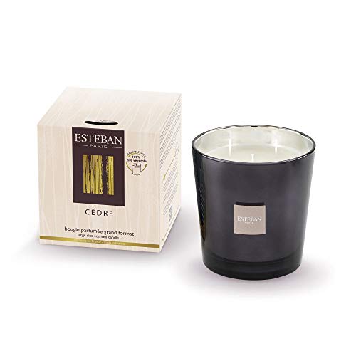 ESTEBAN Bougie parfumée Grand Format 450g Cèdre