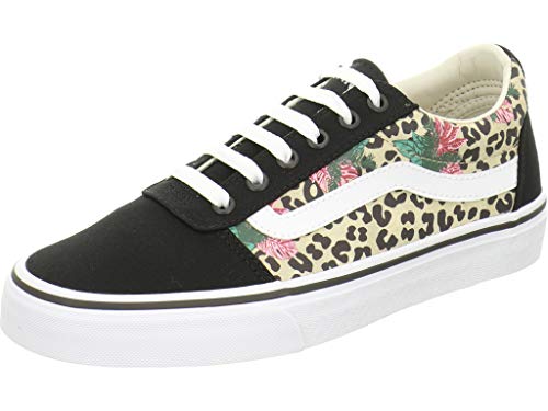 Vans Vans Women's Low-Top Trainers Sneaker, Multicolour Cheetah Palms Candied Ginger White Xwn, 8