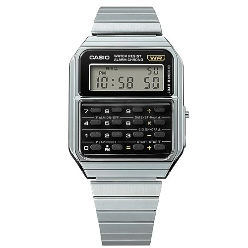 Casio Vintage Uni Silver Watch CA-500WE-1AEF, Silver, Modern, Silver, Modern