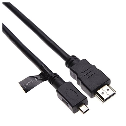 Keple Micro HDMI-kabel kompatibel med Tesco Hudl/Acer Iconia Tab/Asus Transformer Book/Nikon Coolpix/Sony Cyber-Shot/Olympus/Panasonic – höghastighets mikro-HDMI till HDMI-ledning (2 m 7 ft)