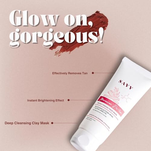 Image of SAYY Moroccan DeTan Brightening Face Pack for Advance Skin Renewal Radiance Clay Mask (3)