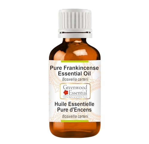 Image of Greenwood Essential Frankincense Essential Oil (Boswellia carterii) Pure | Non-Sticky | Non-greasy | Lightweight | Men & Women | All Skin Types | Steam Distilled 5ml