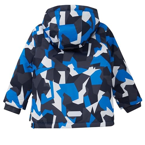 Winter Children's Hooded Cotton Jacket Outdoor Sports and Leisure Punching Jacket Padded and Thickened 4t Winter Coat2