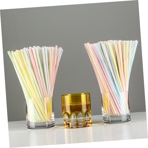 Pitillos flexibles desechables 600 unidades 20.8 cm plástico miniatura 3
