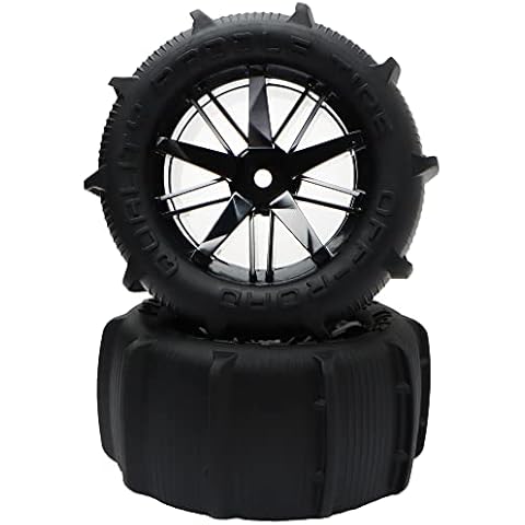 GDOOL 2 Pieces RC 1:16 Paddles Buggy Tires Hex 12mm Wheels for Snow Sand H16 16889 16890A H16E H16BM H16GT H16DR HB17 144001 144002 124016 16890 Master Off Road Car(2 PCS) Cover