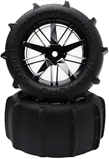 GDOOL 2PCS RC 1:16 Paddles Buggy Tires Hex 12mm Wheels for Snow Sand 16889 16890 144001 144002 124016 Master Off Road Car(2 PCS)