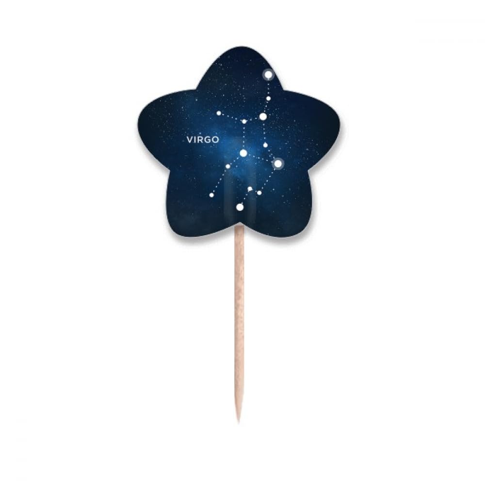 Signe du zodiaque Vierge cure-dents décoratifs pour cadeaux invités