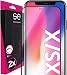 Produktbild S.E für iPhone XS Schutzglas - aus Deutschland 100% Passgenau mit Installationshilfe, kompatibel mit iPhone X Schutzglas Schutzfolie iPhone XS Glas Folie mit 9H Härte HD-Klar, iPhone XS Glasfolie
