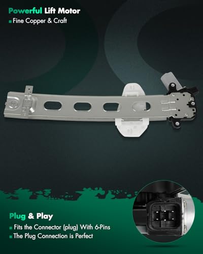Image of SCITOO Power Window Regulator W /Motor Front Left Fit 2006-2011 for Honda Civic Replaces OE 748-742