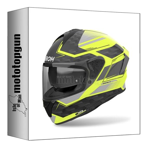 Airoh casque moto intégral avec écran solaire amovible Spark 2 Zenith SP2Z31 jaune matt taille XXL