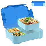 CIGAA Brotdose Kinder mit Fächern, 1200ml Bento Box Kinder, Auslaufsicher Lunchbox Brotbox mit fächern für Mädchen & Jungen,Mikrowelle/spülmaschinenfest