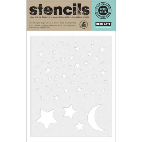 Hero Arts SA019 Stencil, Stars Pattern, 5.25