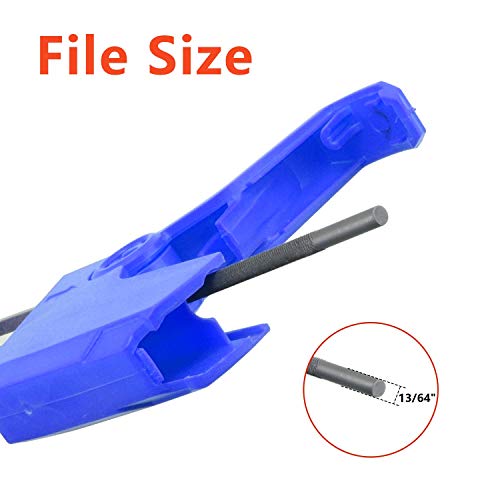 Codirom Chainsaw Sharpener 2 in 1 Easy File Sharpener .325 3/8 3/8P (3/8, 13/64)