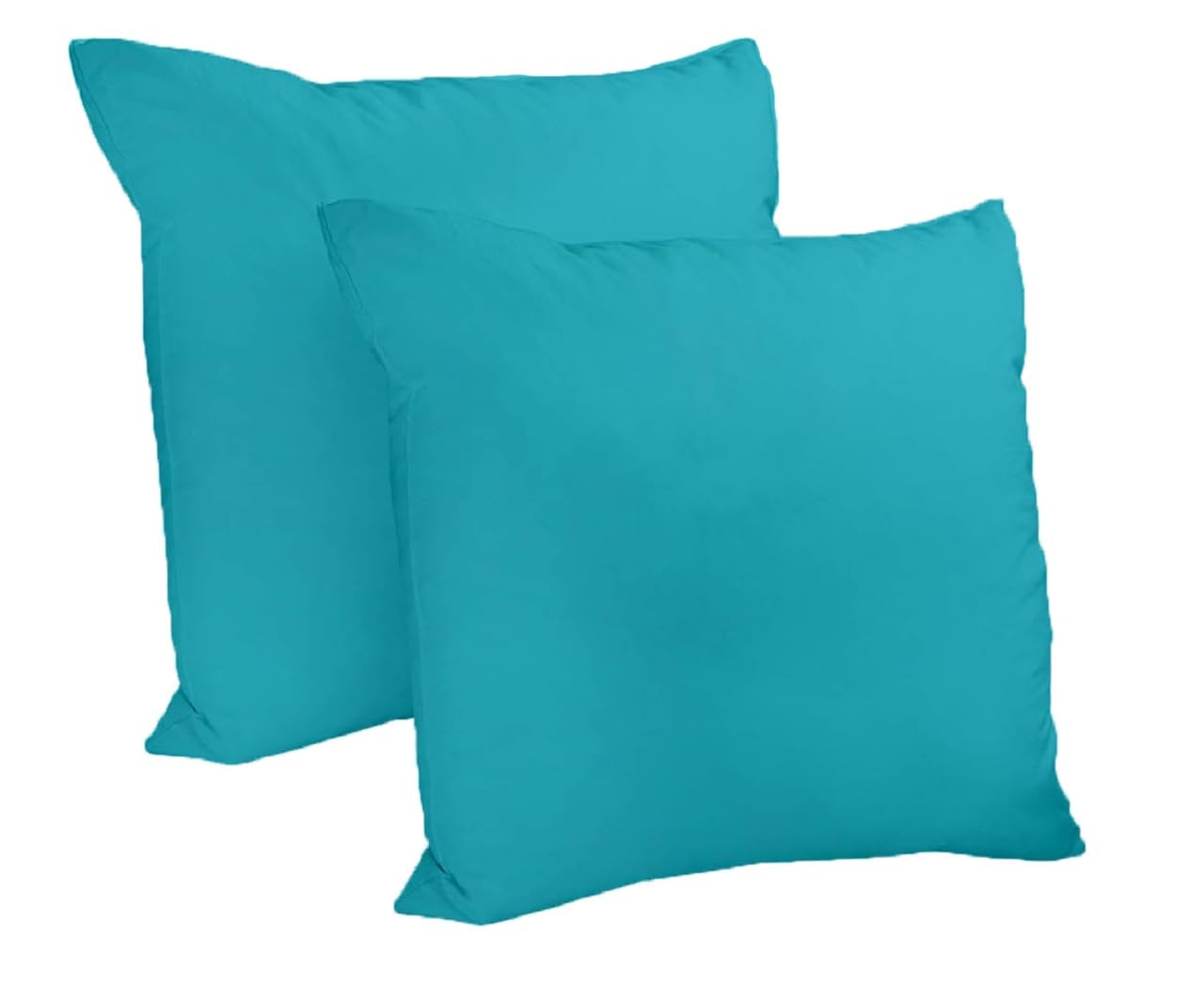 Crescent Textile Waterproof Outdoor Garden Furniture Seat Cushion 45x45cm Decorative Throw Pillow Shredded Foam Filled for Garden Sofa Livingroom Chair Bedroom Tent Park Patio (2, Aqua) — image 1