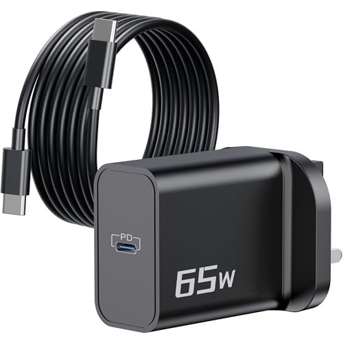 Image of 65W USB C Laptop Charger for Lenovo Thinkpad/Chromebook/Yoga/IdeaPad
