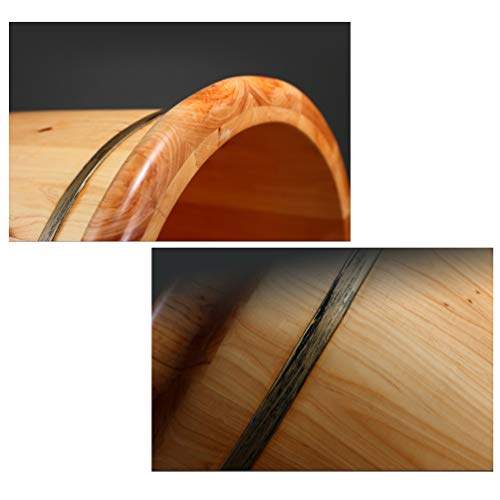 Spa de pies barril madera para baño y masaje miniatura 6