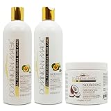 Dominican Magic Nourishing Shampoo & Conditioner Set – Hydrating Shampoo & Conditioner for Dry, Damaged Hair with Avocado & Coconut- Strengthens, Repairs & Reduces Breakage with Fortifying Conditioner