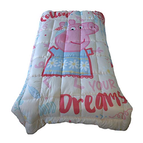 Pace Microfiber Peppa Pig Follow Your Dreams Comforter (White)
