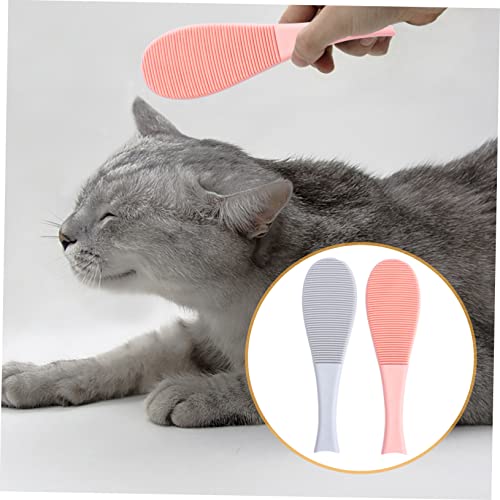 Cepillo Slicker para Gatos con Efecto Masajeador Quitapelos 5