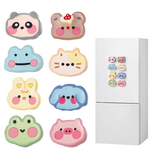 Set de 8 imanes decorativos de animales acrílicos miniatura 1