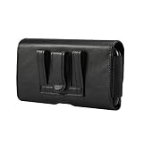 ZORSOME do iPhone SE2 8 7 6/6s, wysokiej jakości skórzany pasek etui z klipsem etui na telefon komórkowy uchwyt na pasek do Samsung Galaxy S4/J7-2017 wbudowane etui na dowód osobisty