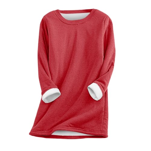 Sweat à capuche chaud femme en polaire col rond anti-froid