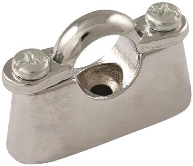 15MM OD HOSPITAL PIPE CLIP CHROME PLATE - Hospital, Chrome Plated (Metric Pipe Clips and Back Plates)