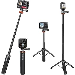 Palo Selfie Insta360 One X2 Lunriwis Palo Selfie tripode para gopro, Accesorios gopro, Compatible con GoPro Hero 11, dji Osmo, Insta360 One R/RS, Akaso, Shot, gopro Accesorios