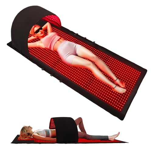 2025 Upgraded 4 Modes Compact Chamber of Red Light Therapy for Full Body Pain Relief,1655Dual-Wave(660nm&850nm) LEDs,Multi-Mode Customization,Premium Leather(Black) 74