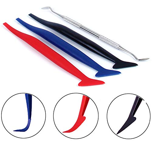 Ewrap Complete Window Tint Film Installation Tool Kit Vinyl Wrap Application Kit Include Felt Squeegee, Fabric Felts, Micro Squeegee, Vinyl Magnet Holders, Work Gloves - Image 4