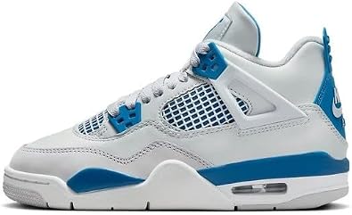 Jordan Big Kids 4 Retro Off White/Military Blue HF4281 141 - Size 4y
