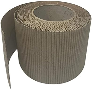 3 Ace Crafts Size 57mm x 15m (Black) Corrugated Display Borders Roll for School Classroom Decorations, Bulletin Boards and Crown Making Crafts, Scalloped Edge Border Rolls Fade Resistant