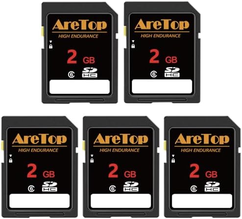 Amazon.com: AreTop SD Card 2GB, 5 Pack Class 6 SDHC Memory Card, 5 Pack ...