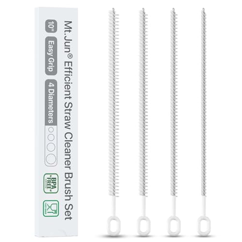 Image of Heavy-Duty Straw Cleaner Brush Set, 10 Inch, 4 Sizes for Tumbler Straws