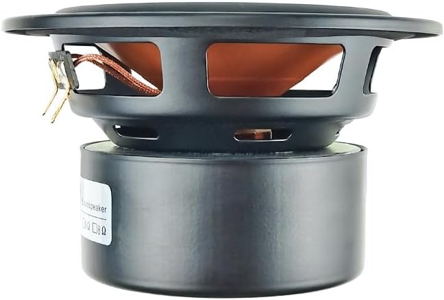 1pc HiFi Golden Ceramic Cone 4 Inch 116mm Midrange Woofer Mid-Bass Speaker 4Ohm 40W Classical Bookshelf DIY 25Core 65HZ-6KHZ