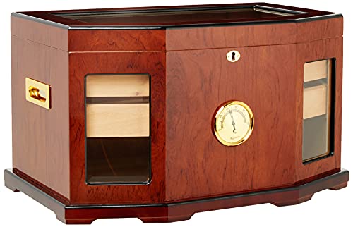 Prestige Import Group 300 Ct. High Gloss Lacquer Humidor w/ Beveled Glass