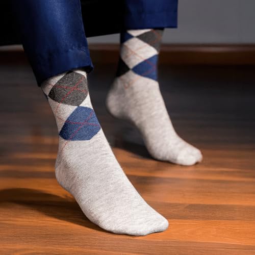 Image of Supersox Formal /Office Calf Socks for Men Combo, Made With Breathable, Anti Odour & Moisture Absorbent Combed Cotton (Pack Of 3)