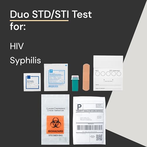 Simple HealthKit At-Home Duo STD Test Collection Kit for HIV & Syphilis - STD HIV Testing Kit - Free Follow-Up Care & Fast Lab Results - Thumbnail 2