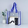 JJQHYC Sac Transparent 4 en 1 - Sac de Plage, à Main, à Bandoulière et Plastique pour Femme - Idéal pour Shopping, Écoles et Concerts #2