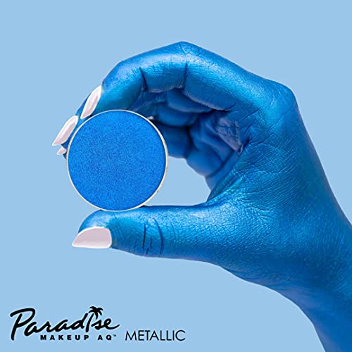 Mehron Makeup Paradise Makeup Aq Refill (.25 Oz) (Metallic Dark Blue) #TOP1