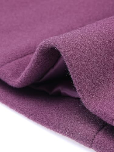 Image of Allegra K Women's Winter Classic Overcoat with Pockets Single Breasted Coat