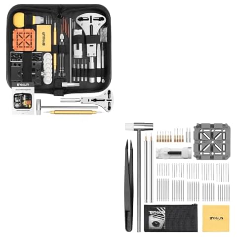 Watch Link Removal Kit, Watch Band Remover Tool Watch Adjustment Tool Kit, Watch Resizing Kit Pin Removal Tool Cover