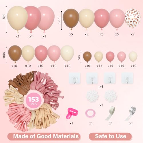 Image of Amandir 153 Pcs Boho Balloon Arch Garland Kit