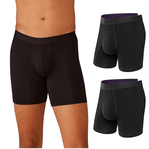MeUndies – Men’s Boxer Briefs with Fly – 6” Inseam with Breathable and Comfortable Tencel UltraModal Fabric – 3 Pack